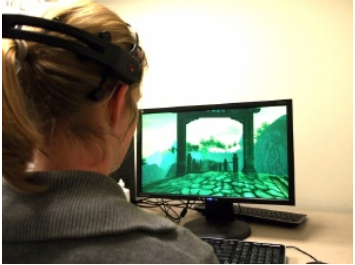 Example photo of a videogame controlled